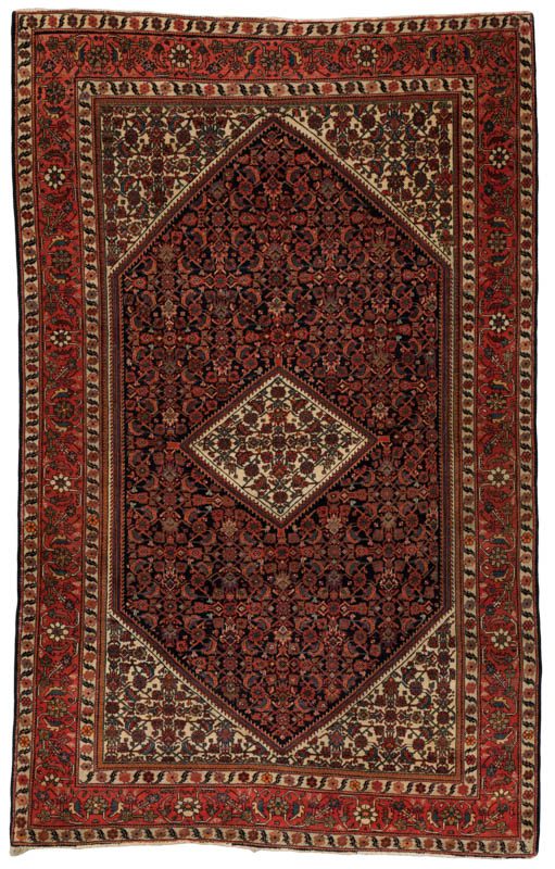 28473-Antique_Persian_Sarouk_Ferreghan-4'2''x6'7''-Persia