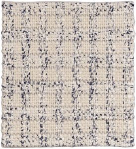 38559-EWV102D-Essential_Woven_Checkers_Ivory_Blue_Rug-2'0''x2'0''-India-1