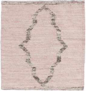 38582-EWV110A-Essential_Woven_Pattern_Pink_Rug-2'0''x2'0''-India-1