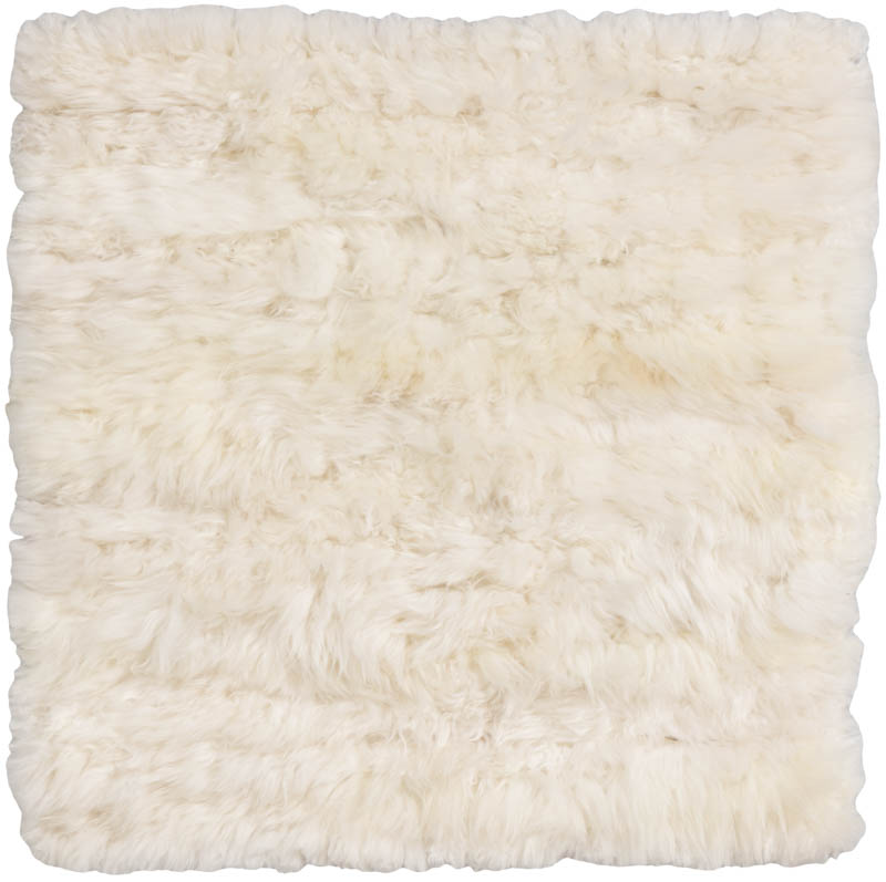 Essential Woven Fur Ivory Wool Rug - Kebabian's Rugs