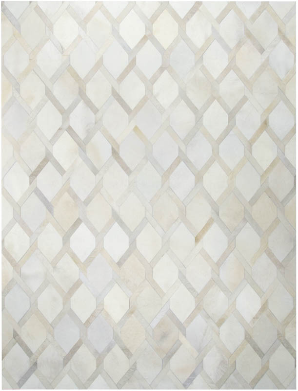 Luxe Hide Leather White Rug Kebabian, White Leather Rug