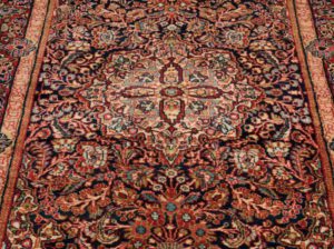 semi-antique persian sarouk rug