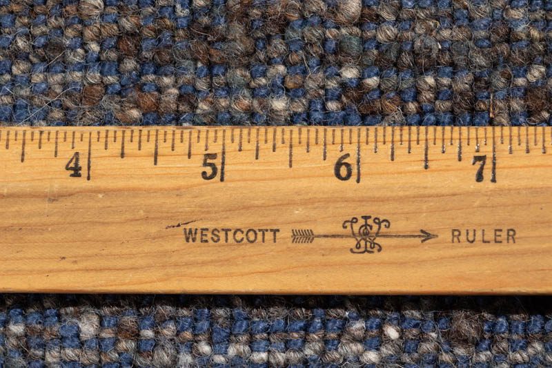 Essential Hand Loomed Flair Navy Blue Viscose/Wool Rug - Kebabian's Rugs