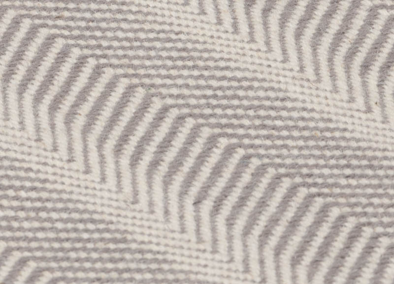 Essential Hand Loomed Flatweave Gray/White New Zealand Wool Rug ...