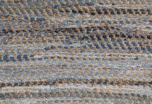 modern fiber and denim rug