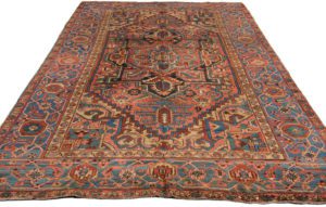 antique persian heriz rug