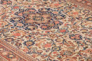 persian kashan semi-antique rug