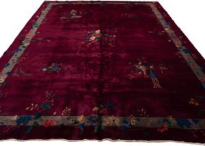 antique chinese wool rug