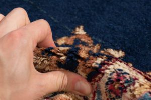 semi-antique persian kerman rug