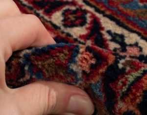 semi-antique persian kashan rug