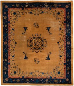 antique chinese oversized wool rug