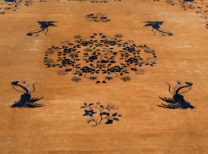 antique chinese oversized wool rug