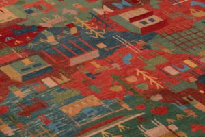 tibetan village folklife rug