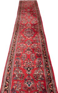 vintage persian sarouk runner rug