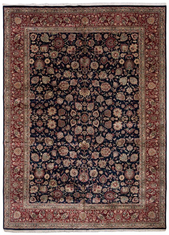 Fine Kashan Navy Red Exquisite Wool Rug, Are Wool Rugs Good Quality