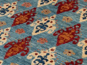 ikat contemporary wool rug