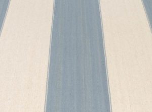 blue stripe flatweave rug