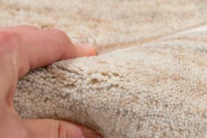 modern hand loomed wool cotton rug