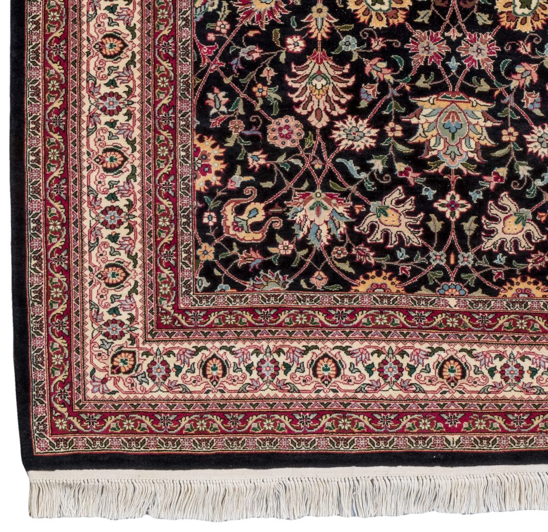 Very Fine Kashan Wool Rug - Kebabian's Rugs