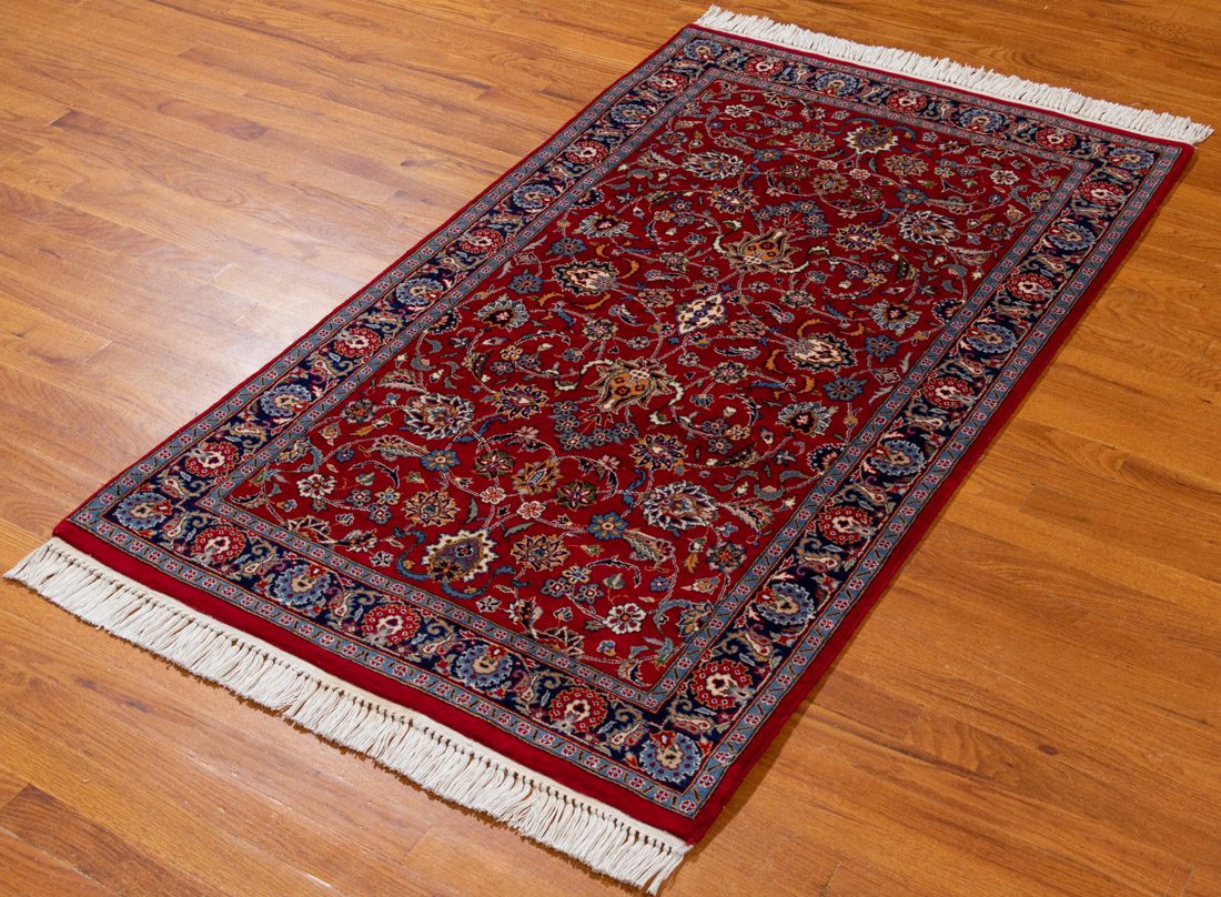 Very Fine Kashan Wool Rug - Kebabian's Rugs