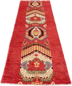 ikat wool runner rug