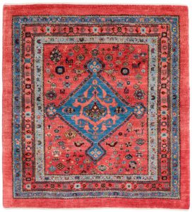 qashqai wool square rug