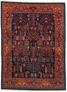 persian bidjar wool rug