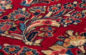 antique sarouk wool rug