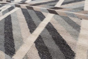contemporary wool viscose rug
