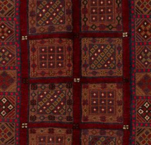 vintage afghan wool rug