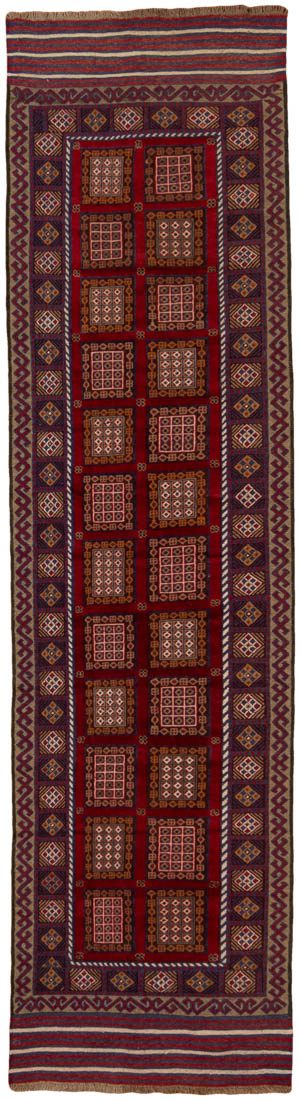vintage afghan runner rug