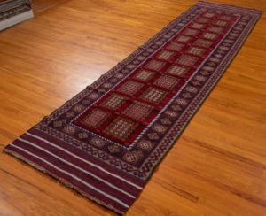 vintage afghan runner rug