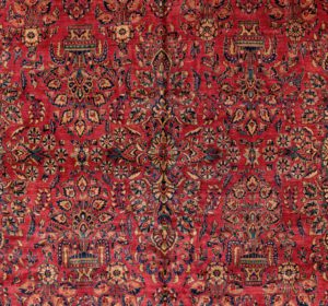 antique persian sarouk wool rug