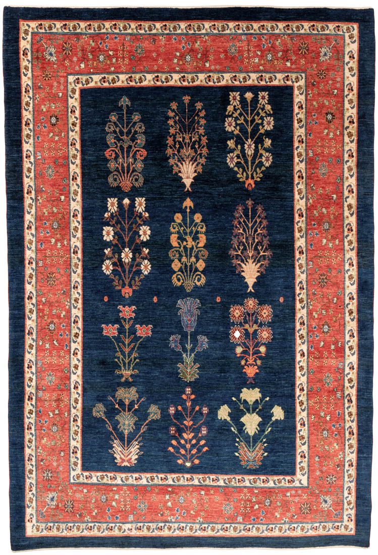 khamsehbaf mughal wool rug