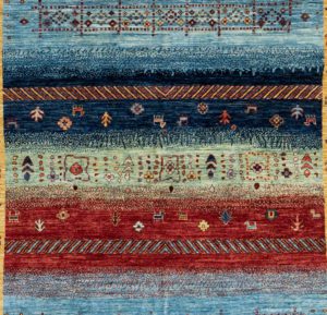 gabbeh handwoven wool rug