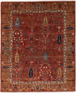 bakshaish trees wool rug