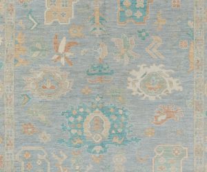 oushak transitional wool rug