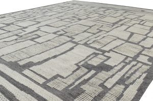 contemporary moroccan wool rug
