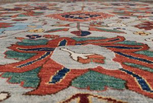 kurd blossom wool rug