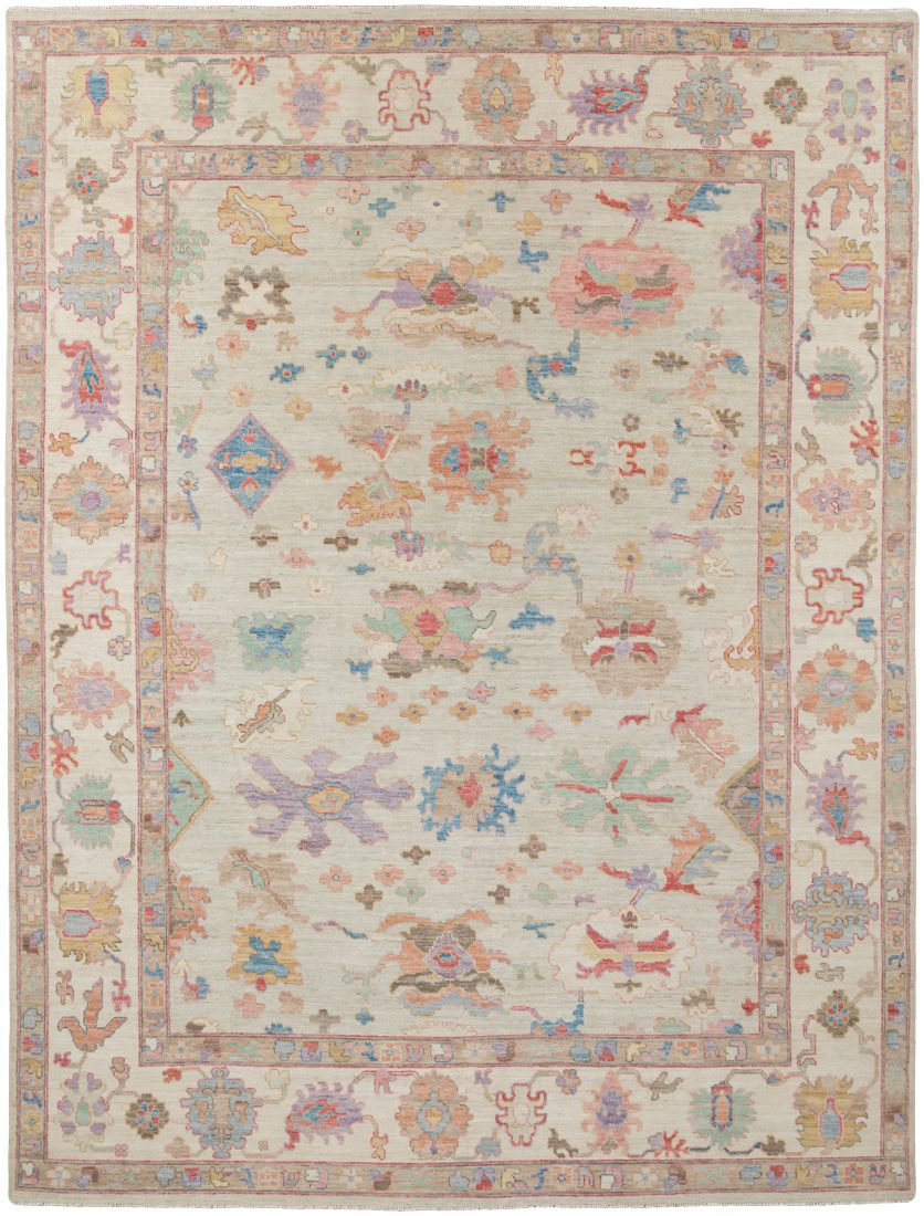 oushak transitional rug