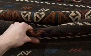 vintage soumak wool rug