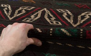 vintage soumak wool rug
