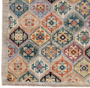 afshar colorful tribal rug