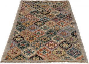 afshar colorful tribal rug