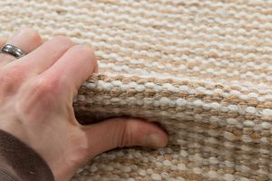 Wool jute handwoven rug