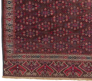 antique yomut wool rug
