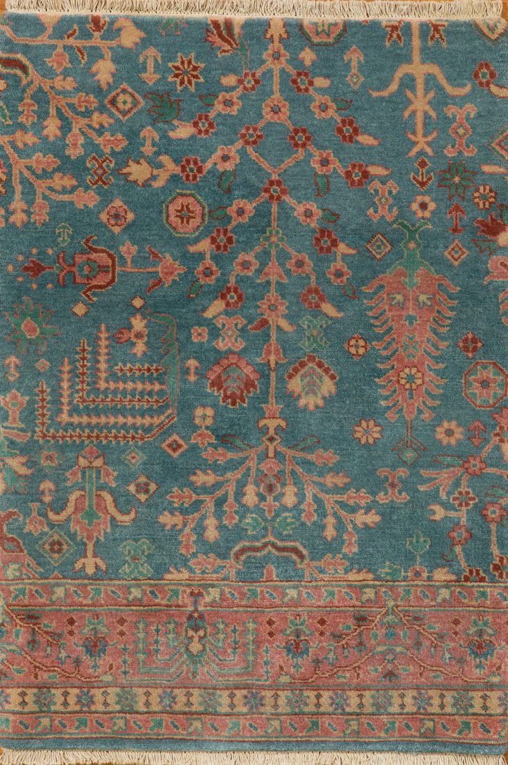 Hand knotted heirloom rug