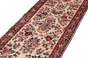 37527-Persian_Dergazine_Vintage_Long_Runner_Wool_Rug-2'6''x20'3''-Iran-5