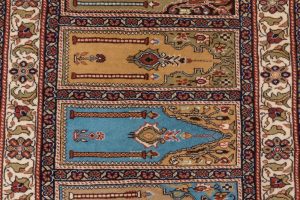 24357-Saph_Prayer_Turkish_Vintage_Handwoven_Rug-3'3''x9'9''-Turkey-5