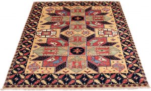 36476-Luxe_Tribal_Fine_Anatolian_Wool_Rug-4'10''x6'0''-Afghanistan-2